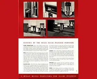 Historical architecture of demountable partition systems